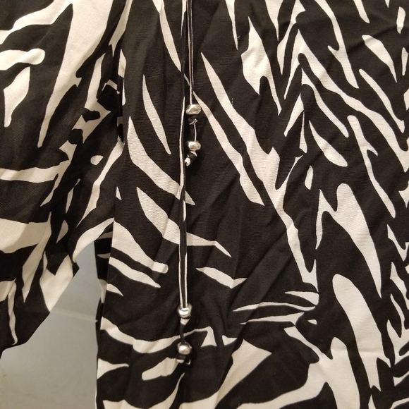 {L} St. John So Cal Zebra Animal Print Lounge Pants Swim Cover - Picture 5 of 11
